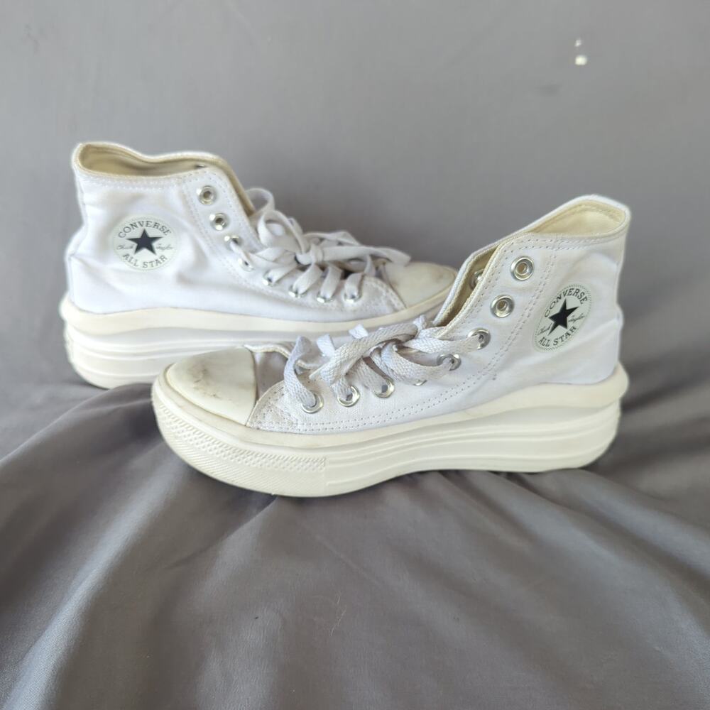 Converse Chuck Taylor Move Platform High Top Sneakers White Women's 6